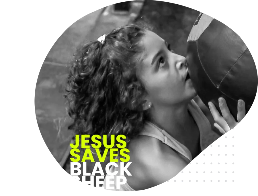 Jesus saves black sheep